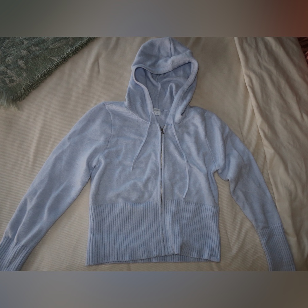 Gilly Hicks Sweater Knit Zip Up Hoodie